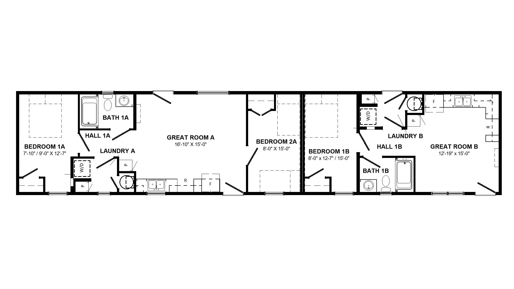 Floor plan of the Cuthbert Multiplex. 