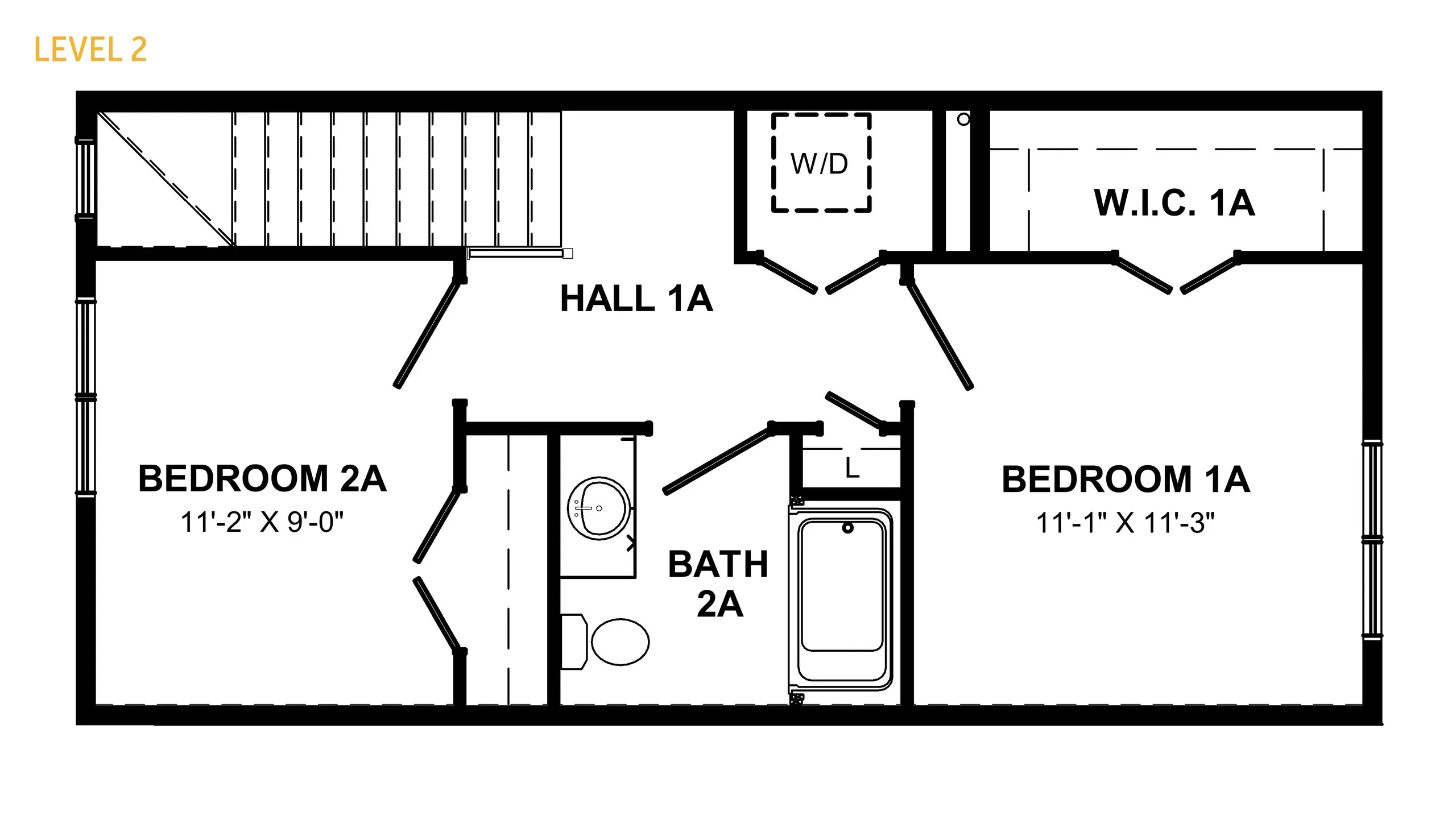 Floor plan of the Quimby Multiplex, Level 2.  