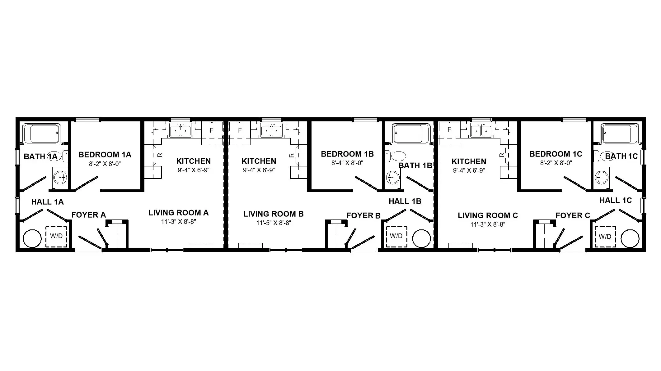 Floor plan of the Caulfield Multiplex. 